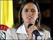 A ministra das Relações Exteriores da Colômbia, María Consuelo Araújo