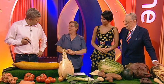 Adrian, Christine with Christine Walkden and Alan Whicker.