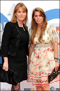 Sarah Ferguson e a princesa Beatrice