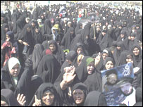عراقی خواتین کا مظاہرہ