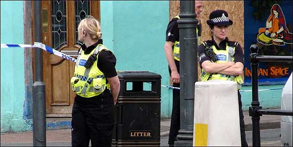 Police in Whitehaven c/o PA Images