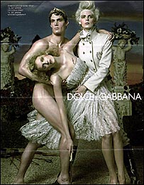 Propaganda de Dolce e Gabbana