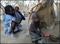 Çad sınırındaki mülteciler