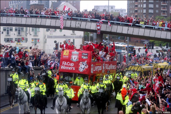 利物浦队得胜游行