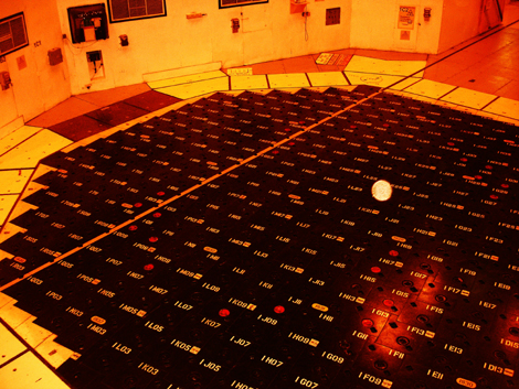 The red spots cover the control rods.