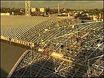 Roof of new Kings Cross redevelopment