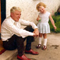 Christopher and grandchild Oonagh, 1973