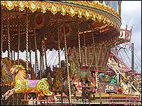 Steam-powered fairground ride
