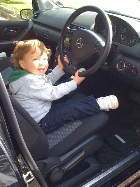 Oscar Behind the Wheel