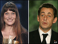 Carla Bruni ve Sarkozy