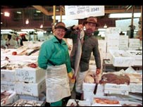 伦敦Billingsgate海鲜市场