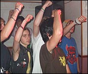 Iron Cobra got the crowd punching the air.