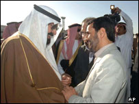 محمود احمدی نژاد و ملک عبدالله در ریاض 