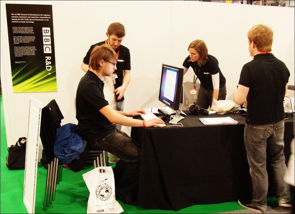 BBC R&D at Big Bang Fair- Setting up