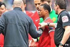 Manchester United and Liverpool players