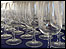 Empty glasses at Sherborne Wine Fair 2009