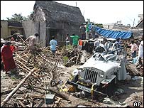 सुनामी प्रभावित तमिलनाडु का वेलानकान्नी क्षेत्र