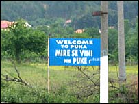 Hyrja e qytetit të Pukës