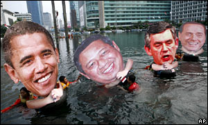 Leaders effigies in Copenhagen