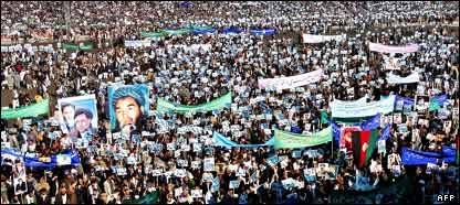 تظاهرات حمايت از گروههای مجاهدين در کابل