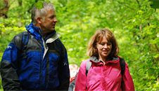 Walking through the woodlands