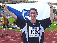 Andrew Burgess completes the 2007 half marathon