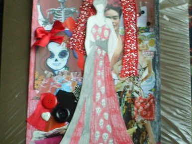 Mexican skull gown
