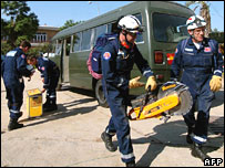 Britští záchranáři v Pákistánu