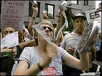 Arjantin'de sokak göstericileri