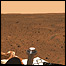 roverul Opportunity in craterul martian Endurance