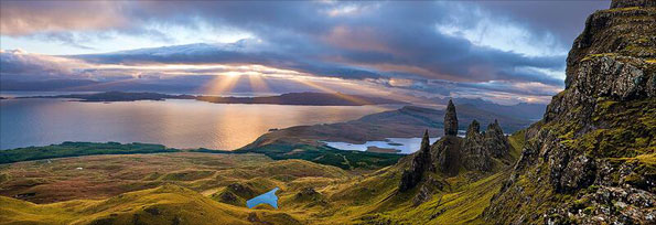 Sunrise over the Old Man of Storr, Isle of Skye, Scotland by Emmanuel Coupe