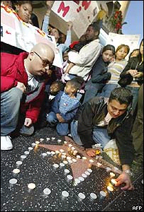 Fãs em vigília em Los Angeles, na Califórnia