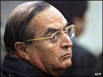 Vladimiro Montesinos durante o julgamento na quinta-feira