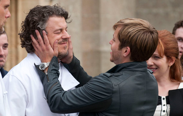 Alan Davies as Roland and Kevin Bishop as Shay