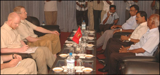 LTTE and SLMM in Kilinochchi on Friday