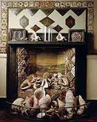 Shell Fireplace in the drawing room