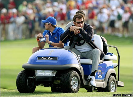 Matthew and Nick Faldo survey Valhalla