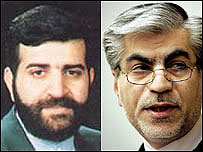 محمدحسين عادلی (راست) و صادق خرازی