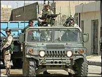 Американський патруль на вулицях Фалуджі