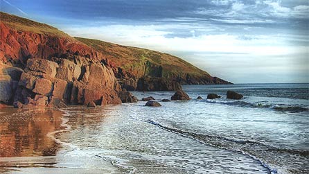 Freshwater East beach by Tracey Cole