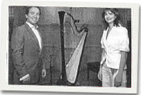 Catrin Finch a Hywel Wigley