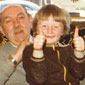 A young Stephen with his Grandfather - Willy