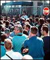Workers at the Fiat's Termini Imerese plant 
