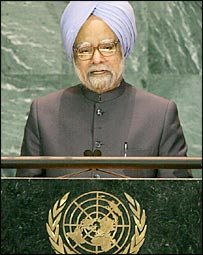 पिछले साल संयुक्त राष्ट्र में प्रधानमंत्री मनमोहन सिंह