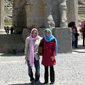 Farah and Lynda at the ancient site of Persepolis