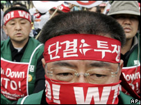 Người biểu tình từ Nam Hàn