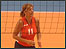 Volleyball player on court