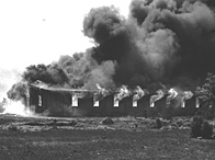 The burning down of Belsen