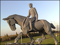 Iron Horse and Rider by Neil Hughes