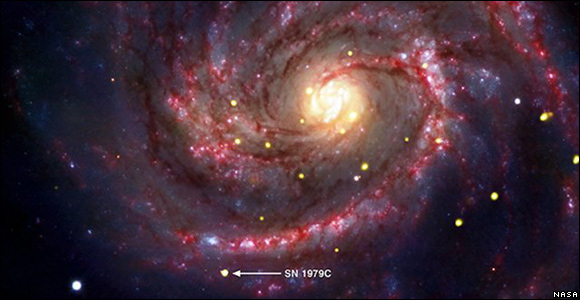 Nasa picture of newly discovered black hole